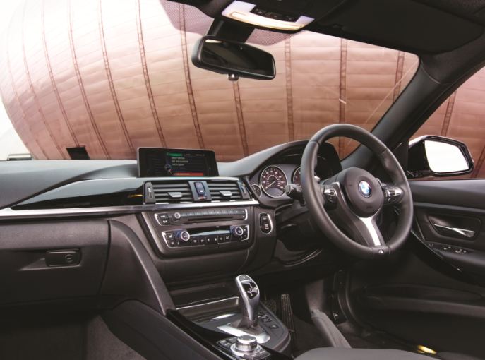 The interior of the 320d Touring has a genuinely premium feel.
